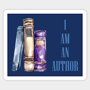 I Am An Author And Love Books Sticker